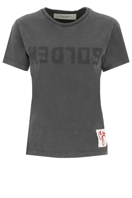 Golden Goose Deluxe Brand Logo Printed Crewneck T-Shirt