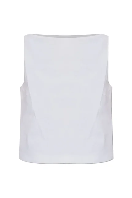 Theory Sleeveless Boat Neck Top