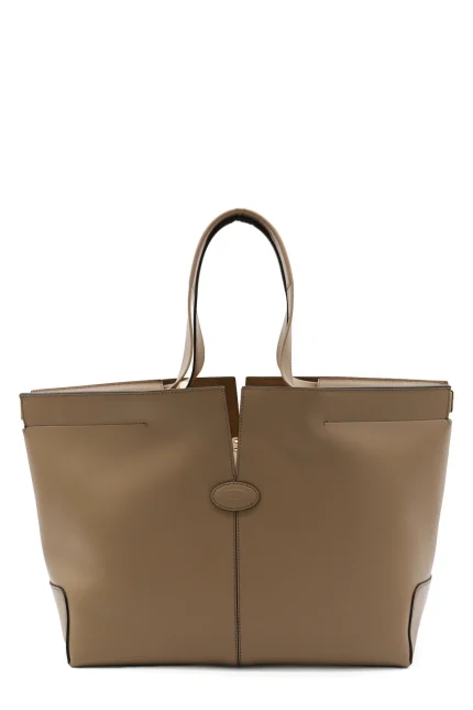 Tod's Logo Debossed Medium Tote Bag