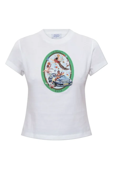 Off-White Graphic Printed Crewneck T-Shirt