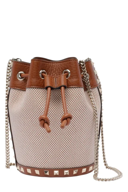 Valentino Garavani Rockstud Drawstring Bucket Bag