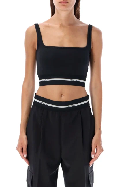 Helmut Lang Logo Band Cropped Top