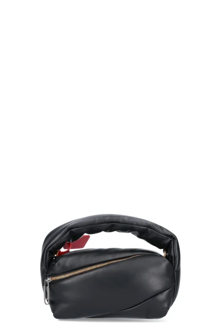 Off-White Pump Padded Strapped Tote Bag