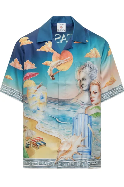 Casablanca Le Plongeon Satin Shirt