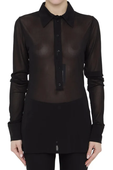 Saint Laurent Buttoned Long-Sleeved Shirt