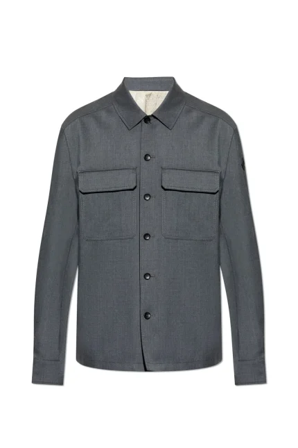 Moncler Gabardine Long Sleeve Shirt