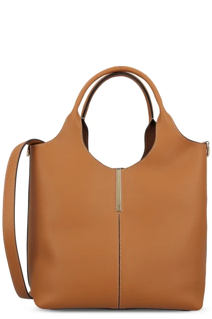 Tod's Logo Engraved Small Shopper Bag