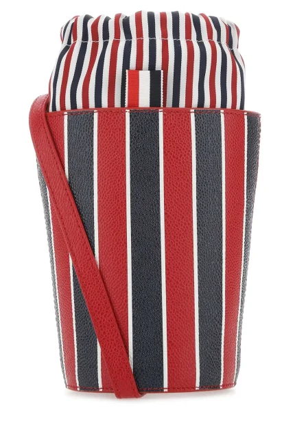 Thom Browne RWB-Striped Mini Bucket Bag