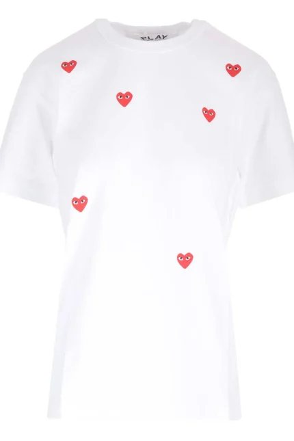 Comme des Garçons Play Heart Printed Crewneck T-Shirt