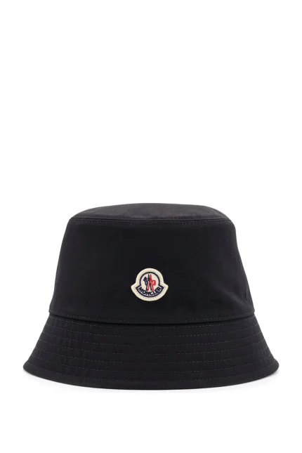 Moncler Logo Patch Narrow Brim Bucket Hat