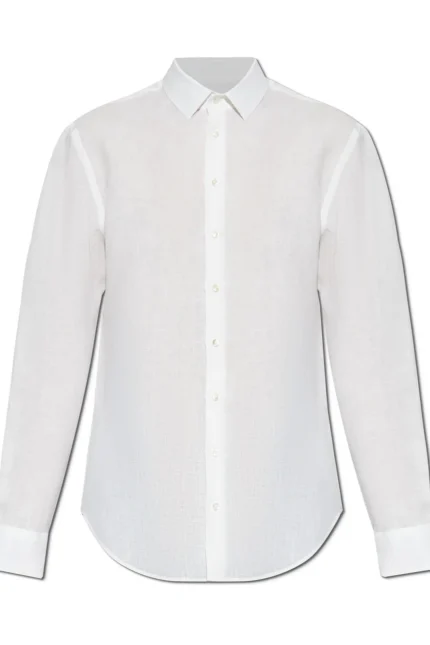 Giorgio Armani Curved Hem Button-Up Shirt