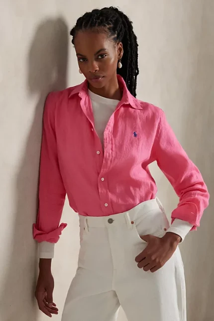 Women's Classic-Fit Linen Shirt