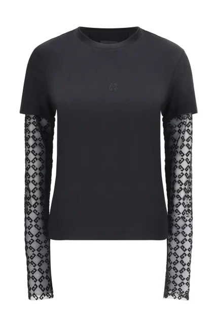 Givenchy Layered Long-Sleeves Crewneck T-Shirt