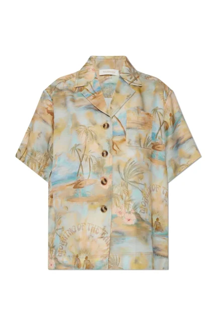 Zimmermann Illuminate Short Sleeved Shirt
