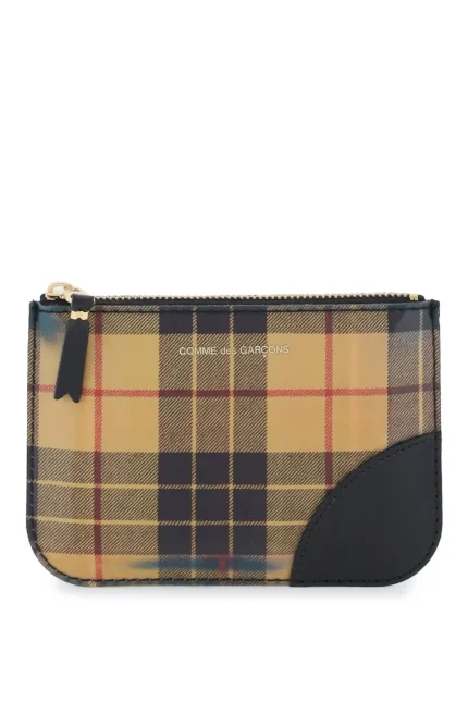 Comme des Garçons Wallet Checked Zipped Pouch