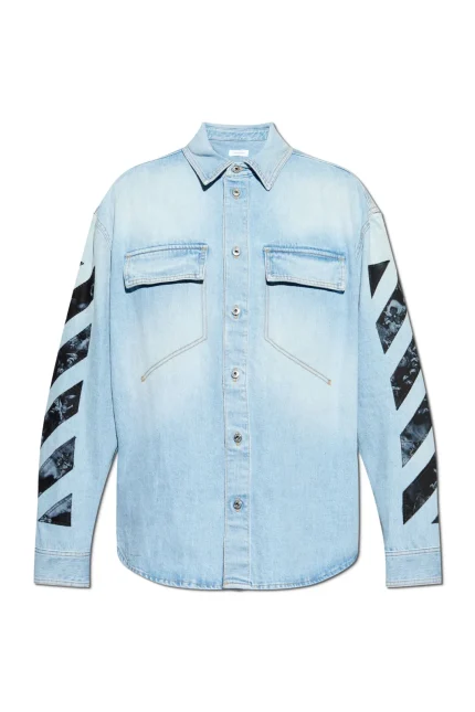 Off-White Fresco Button-Up Denim Shirt