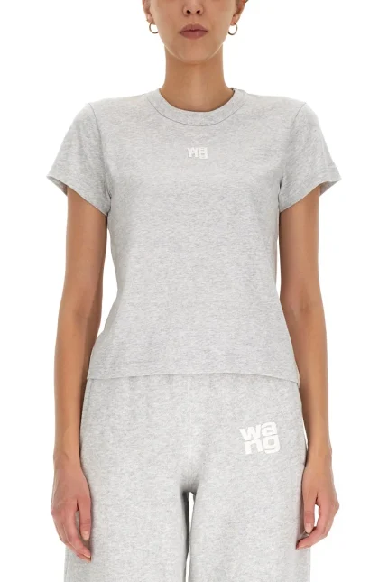 Alexander Wang Logo Printed Crewneck T-Shirt