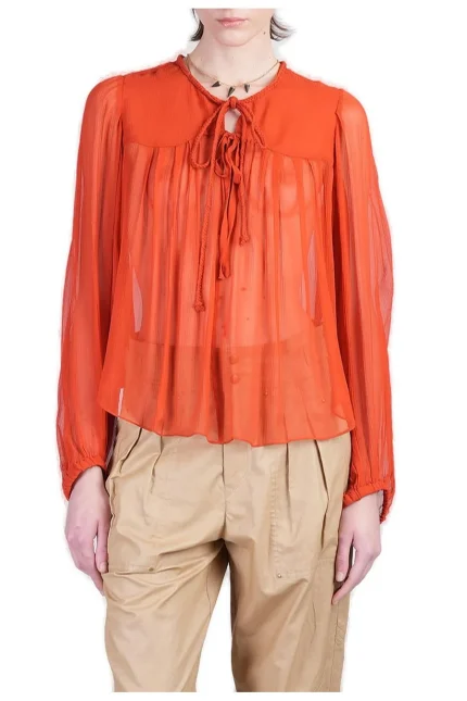 Isabel Marant Ametissa Tie Fastened Blouse
