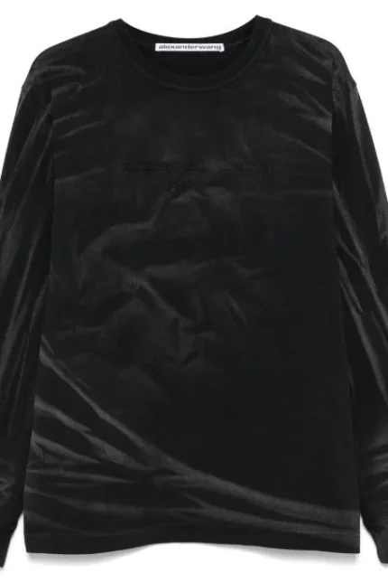 Alexander Wang Crease Detailed Long-Sleeve T-Shirt