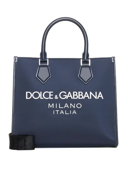 Dolce & Gabbana Logo Printed Top Handle Tote Bag