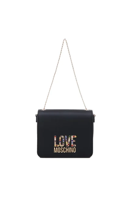 Love Moschino Embellished Chain-Linked Shoulder Bag
