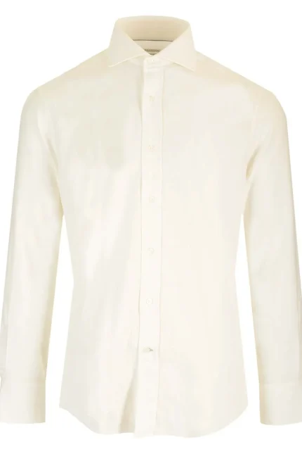 Brunello Cucinelli Plain Long-Sleeved Buttoned Shirt