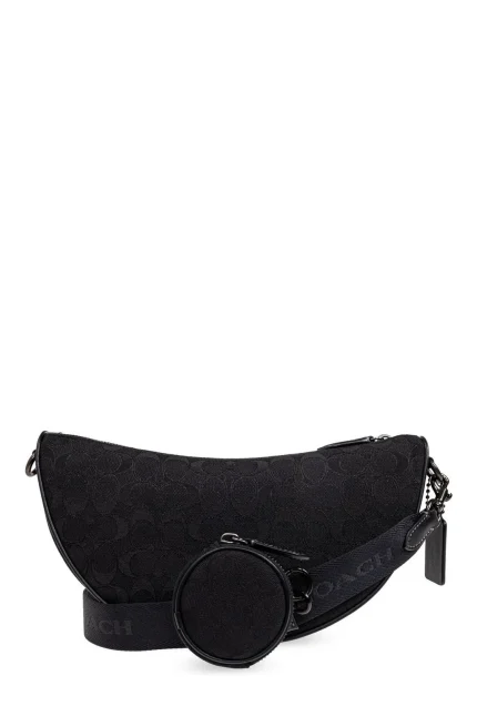 Coach Monogrammed Zipped Shoulder Bag