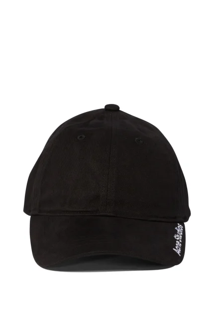 Acne Studios Logo Embroidered Curved Peak Cap