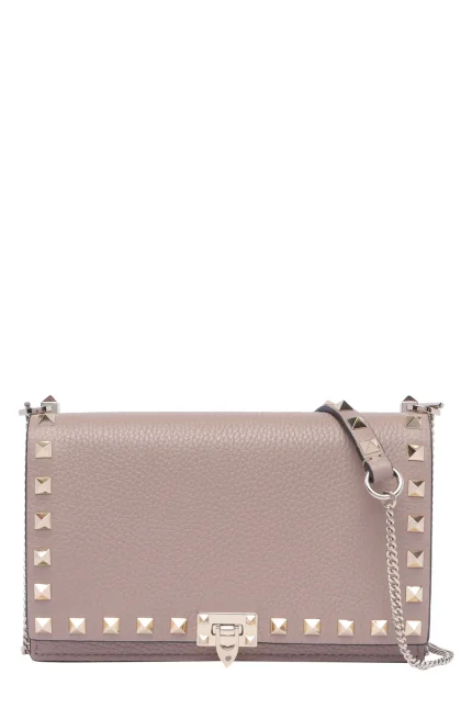 Valentino Garavani Rockstud Foldover Top Mini Shoulder Bag
