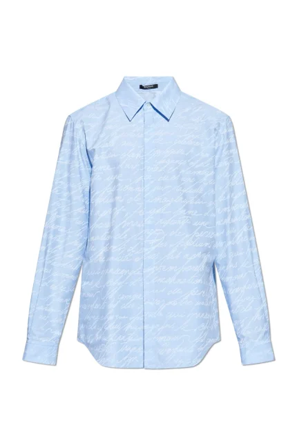 Balmain Logo Printed Buttoned Shirt