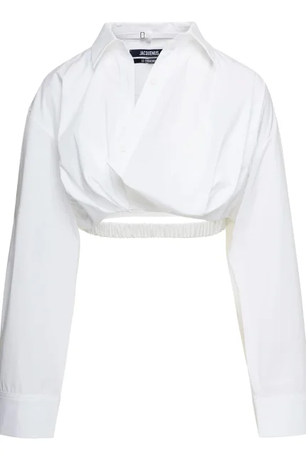 Jacquemus Twisted Cropped Shirt