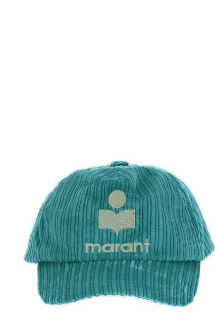 Isabel Marant Logo Embroidered Corduroy Baseball Cap