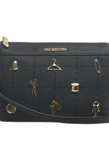 Love Moschino Logo-Lettering Zipped Crossbody Bag