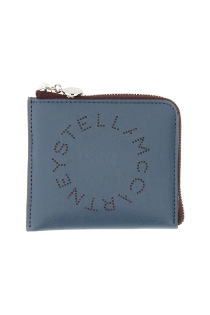 Stella McCartney Perforated Logo Zipped Wallet