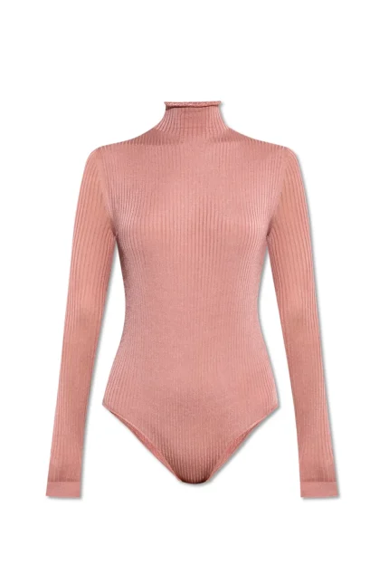 Fendi Turtleneck Long-Sleeve Bodysuit