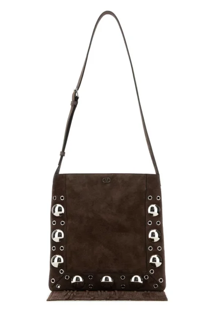 Valentino Nellcôte Logo Plaque Shoulder Bag