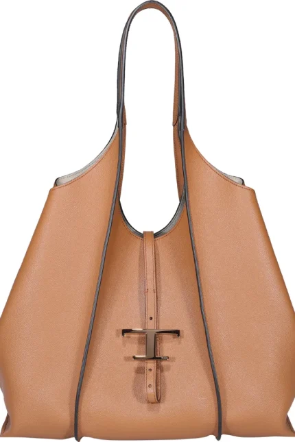 Tod's T Timeless Open-Top Medium Tote Bag