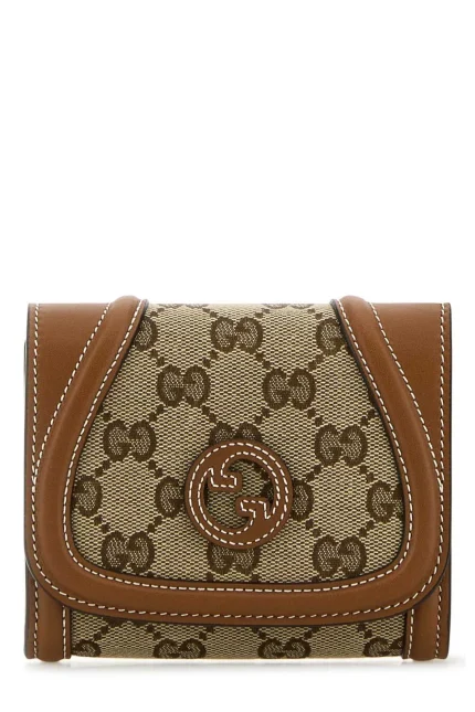 Gucci Logo Patch Monogrammed Wallet
