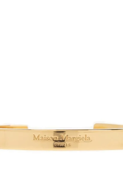 Maison Margiela Logo Engraved Bangle Bracelet