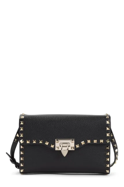 Valentino Garavani Rockstud Foldover Top Small Crossbody Bag