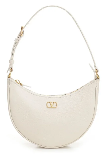 Valentino VLogo Signature Zip-Up Mini Hobo Bag