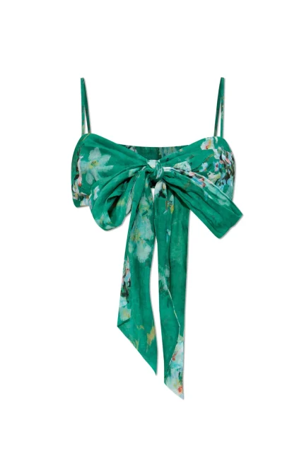Zimmermann Everley Draped Bow Bralette
