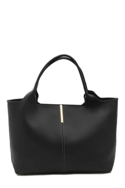 Tod's Logo Engraved Tote Bag
