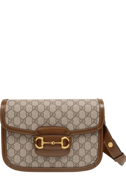 Gucci 1955 Horsebit GG Supreme Shoulder Bag