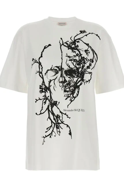 Alexander McQueen Cherry Blossom Crewneck T-Shirt