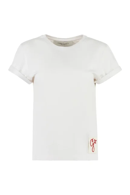 Golden Goose Deluxe Brand Logo Detailed Crewneck T-Shirt