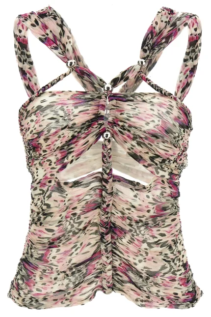 Isabel Marant Revon Abstract Printed Top