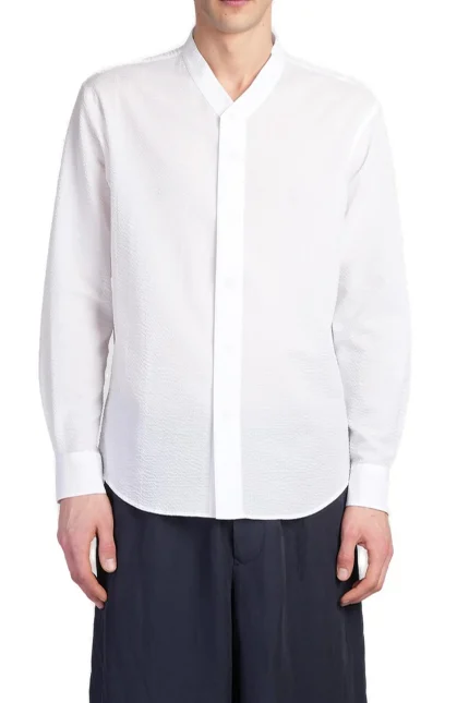 Giorgio Armani V-Neck Textured Shirt