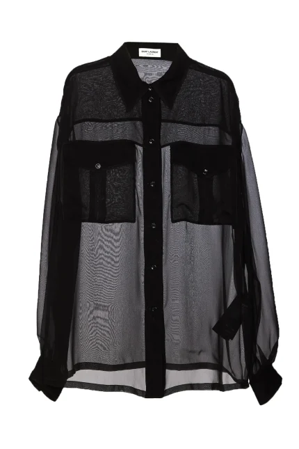 Saint Laurent Buttoned Long-Sleeved Shirt
