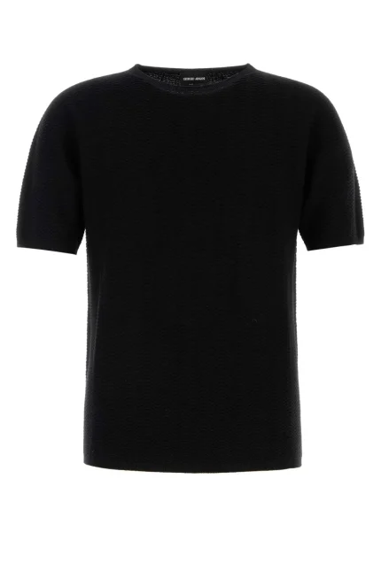 Giorgio Armani Textured Knit Crewneck Shirt